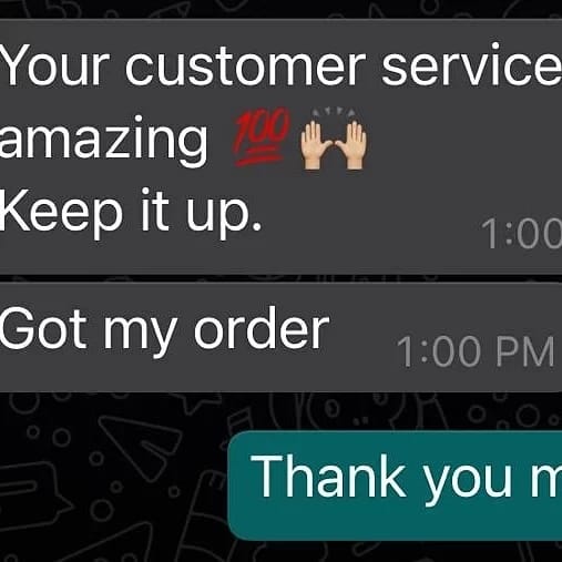 Happy customer enjoying Moji's Edible snacks
